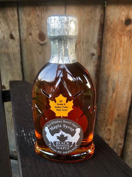 250 mL (8.5 ounces) Adirondack Rye Whiskey Barrel Aged Maple Syrup